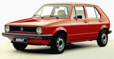 - Volkswagen GOLF 1. generace 1977 v elektrické verzi-